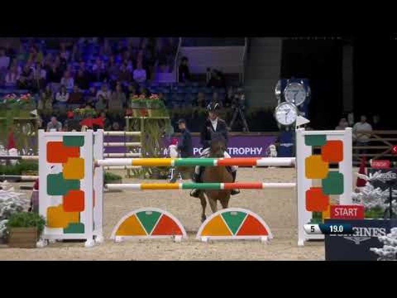 Red Star Optimus Wins FEI Jumping Ponies Trophy with Naomi Himmelreich